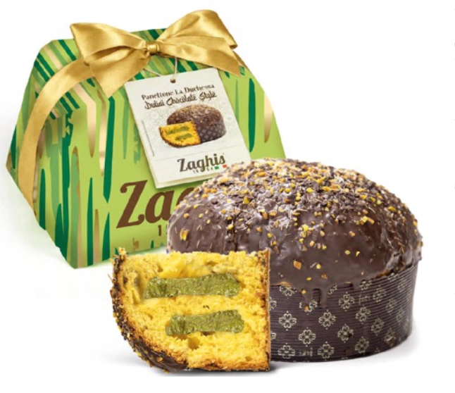 Panettone REGALE - Dubai csokoládé stílus (Pisztáciakrém és csokimáz)